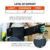 Ergodyne ProFlex 1600 Back Support Brace, 9" Extended Support, High Cut Front For Mobility, Small,Black view 3