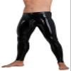Late X Men's Smallleeve Latex Leggings, Small view 3