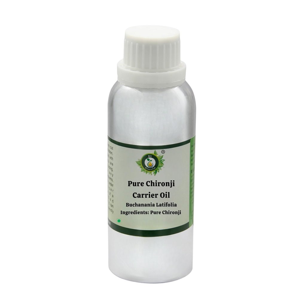 R V Essential Pure Chironji Carrier Oil 1250ml (42oz)- Buchanania Latifolia (100% Pure and Natural Cold Pressed)