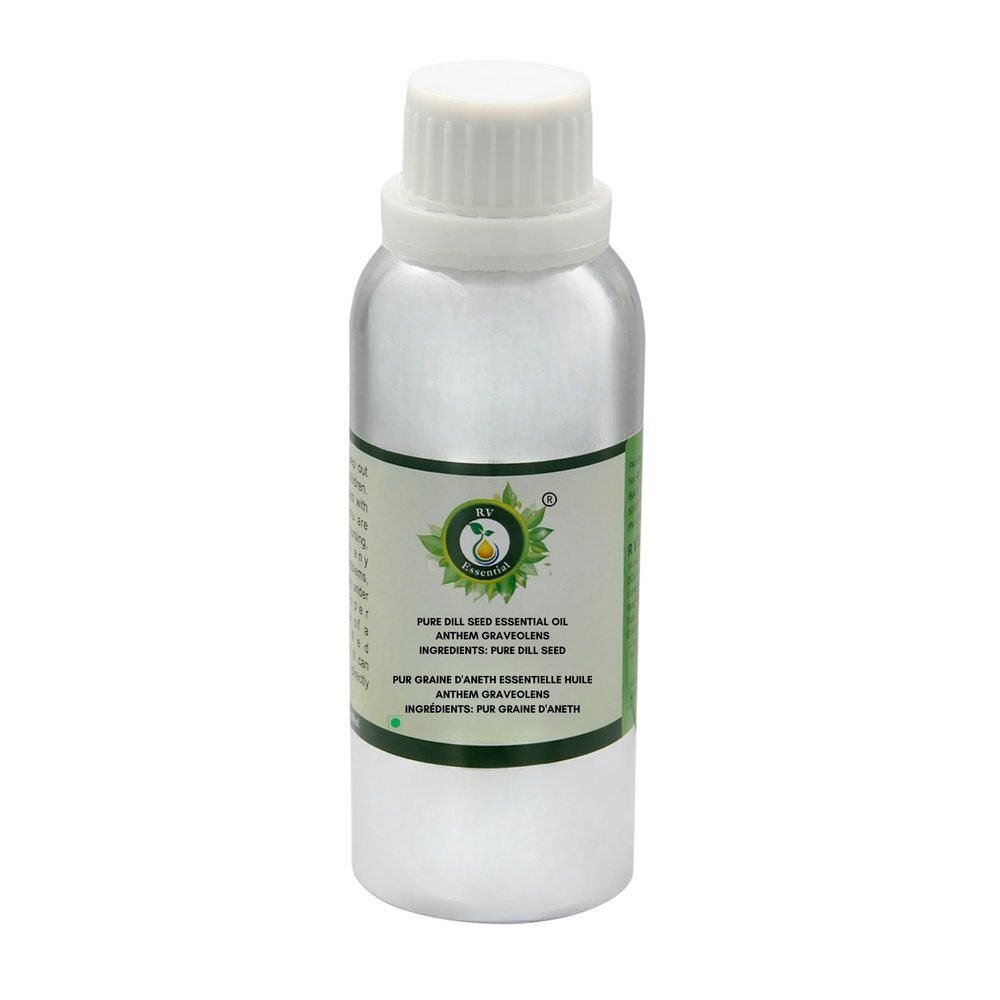R V Essential Pure Dill Seed Essential Oil 1250ml (42oz)- Anthem Graveolens (100% Pure and Natural Steam Distilled)