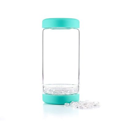 VitaJuwel inu! CRYSTAL ocean blue | The Original DIY Crystal Water Bottle with Clear Quartz