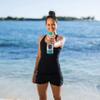 VitaJuwel inu! CRYSTAL ocean blue | The Original DIY Crystal Water Bottle with Clear Quartz view 3