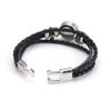 Saint Kitts and Nevis Flag Braided Bracelet Leather Chain Crystal Wristband Souvenir,Fashion Handmade Bracelet for Man & Woman Special Day's Gift view 3
