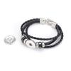 Saint Kitts and Nevis Flag Braided Bracelet Leather Chain Crystal Wristband Souvenir,Fashion Handmade Bracelet for Man & Woman Special Day's Gift view 4