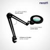 Neatfi XL Bifocal LED Magnifying Lamp, 18cm Acrylic Lens | Adjustable Arm, Hands-Free Close Work | Crafting, Jewelry & Reading (Black, Non-CCT with Clamp) view 4
