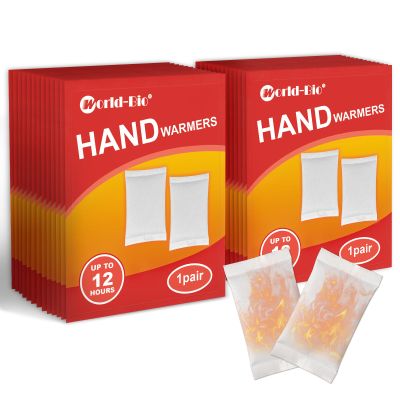 Disposable Hand Warmers 28 Pairs - Long Lasting 12 Hours of Heat, Natural Odorless & Safe Air-Activated Warm Pads for Indoor and Outdoor Use