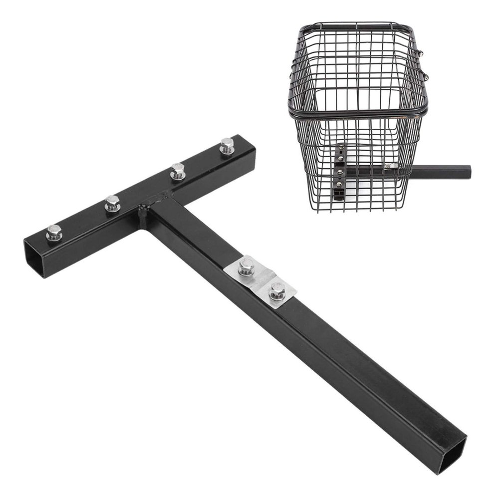 Mobility Scooter Push Pit Kit, Basket Holder & Mounting Bracket with Assembly Screws for Enhanced Load-Bearing Capacity, Replacement Accessory for Electric Wheelchairs