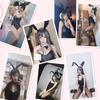 Womens Bunny Girl Sakurajima Mai Cosplay Costume One Piece Bodysuit Stockings Set - black - XXXXL view 2