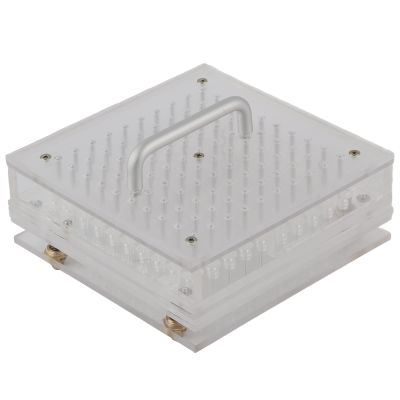 Capsule Filling Machine, 8 Sizes Food Grade 100 Holes Capsule Filler Manual Machine Powder Filling Plate Set with Handle, Capsule Filling Tool Device with Powder Block Plate