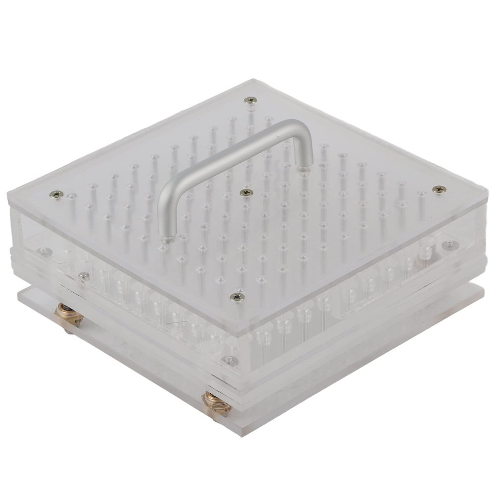Capsule Filling Machine, 8 Sizes Food Grade 100 Holes Capsule Filler Manual Machine Powder Filling Plate Set with Handle, Capsule Filling Tool Device with Powder Block Plate
