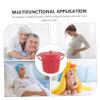 HAPINARY Portable Easy to Move and Non-Slip Design with Lid Red for Adults Plastic Spittoon Suitable for Home Use and Wedding Chamber Pot view 3