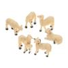 BESPORTBLE 6pcs Resin Sheep Garden Ornaments for Home Decor Miniature Sheep Outdoor Decoration Garden Miniature Supplies view 1