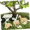 BESPORTBLE 6pcs Resin Sheep Garden Ornaments for Home Decor Miniature Sheep Outdoor Decoration Garden Miniature Supplies view 4