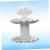 Alipis 2pcs Shell Shape Soap Dish Holder Wall Mounted Double Plastic Soap Storage Rack for Bathroom Kitchen Shower Caddy view 3