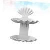 Alipis 2pcs Shell Shape Soap Dish Holder Wall Mounted Double Plastic Soap Storage Rack for Bathroom Kitchen Shower Caddy view 4