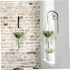 BESPORTBLE Iron Hanging Plant Bracket Wall-Mounted Flowerpot Holder for Indoor Outdoor Use of Black Finish for Balcony Planters view 3
