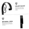 BESPORTBLE Iron Hanging Plant Bracket Wall-Mounted Flowerpot Holder for Indoor Outdoor Use of Black Finish for Balcony Planters view 4