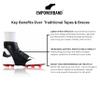 Empowerband Football Ankle Support And Protection - Lighter Faster Stronger Than Traditional Tapes & Braces (Black, XS, Mens UK Boot Size 2-3) view 2