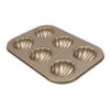 ABOOFAN Non-Stick Cake Mold Made of Sturdy Carbon Steel with Golden Shell Shape, Food Contact Safe Baking Tool for Party Preparation and Home Baking view 1