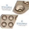 ABOOFAN Non-Stick Cake Mold Made of Sturdy Carbon Steel with Golden Shell Shape, Food Contact Safe Baking Tool for Party Preparation and Home Baking view 3