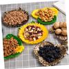 Zerodeko Resin Dried Fruit Tray Serving Tray and Snack Plate for Storage Plates Use as Simulation Plants for Home Decoration and Displaying Sunflower Themed Dried Fruits view 4