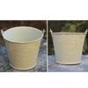 Sosoport 3pcs Golden Iron Mini Flower Bucket Planters with Handles view 4