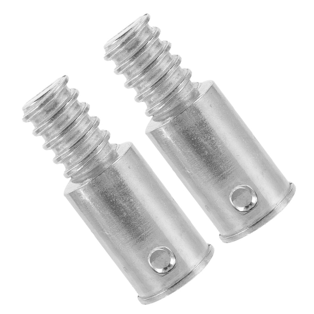 Broom Handle Connector 2pcs American Thread Stainless Steel Adapter